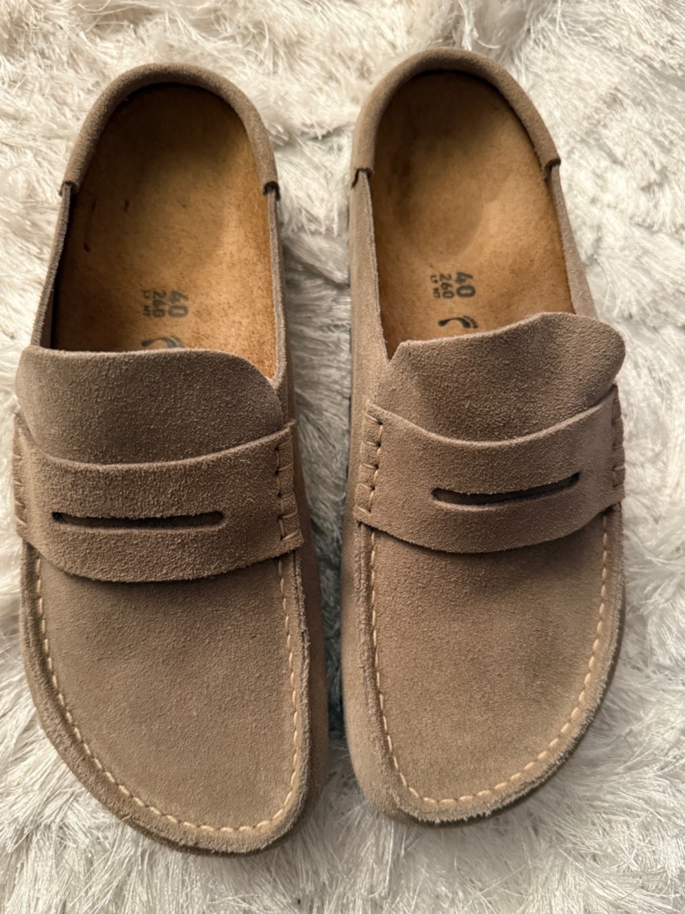 Birkenstock Naples Wrapped Suede Leather Clog Loafer Slip-On - Unisex Adults